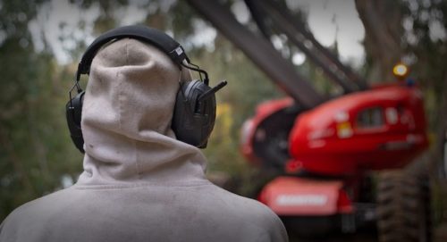 Headset controls are voice activated, to raise or lower the volume, mute incoming audio or their own mic, answer a phone call via a Bluetooth connection, or adjust situational-awareness sensitivity levels without touching their headgear. Courtesy Cardo Crew